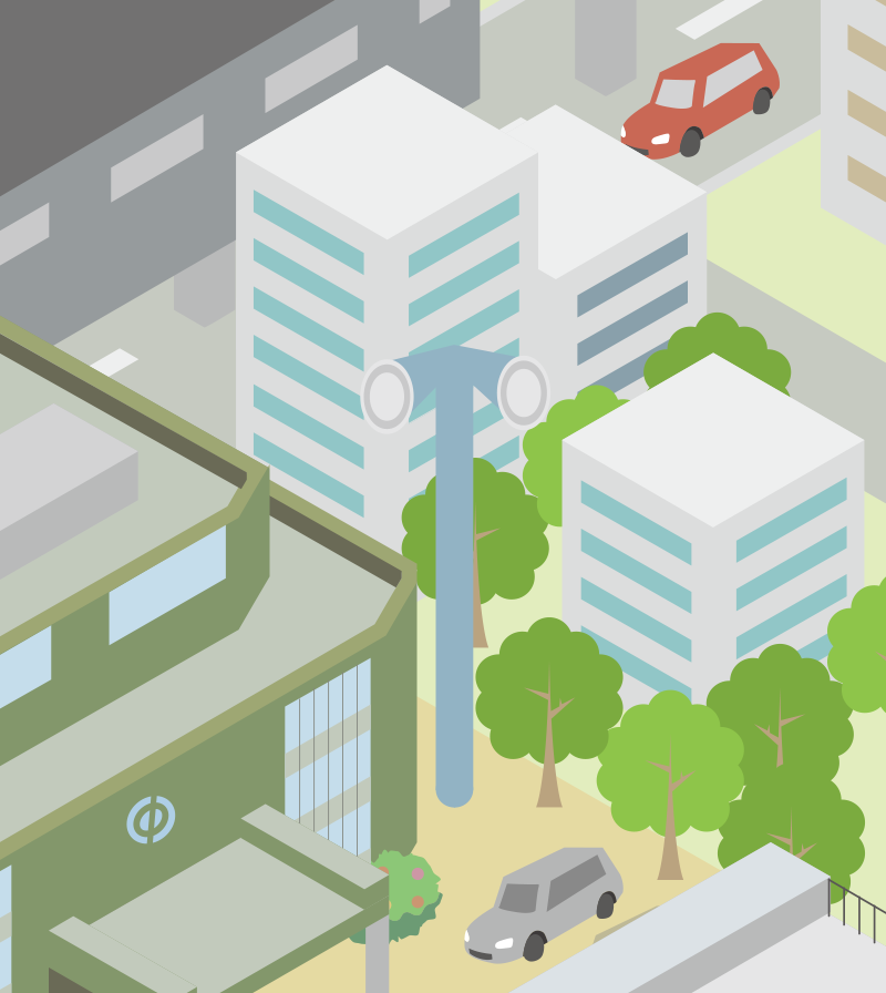 電柱(上部) - 防災無線